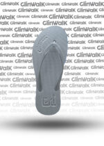 Ladies - Blue flip-flop with top layer Gray