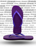 Ladies - Purple Brown half half flip-flop - Image 2
